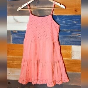 Art Class Eyelet Melon Dress 10/12